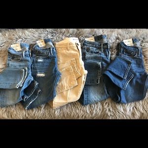 5 pairs of pants Abercrombie and Fitch boys